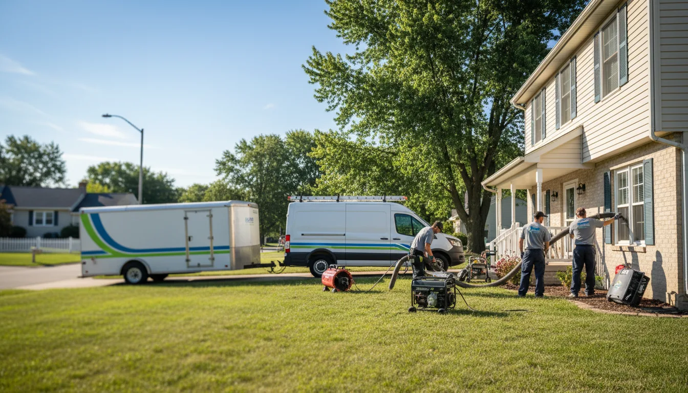 Flooded Basement Restoration And Cleanup With Repair in Mondovi, WI near me
